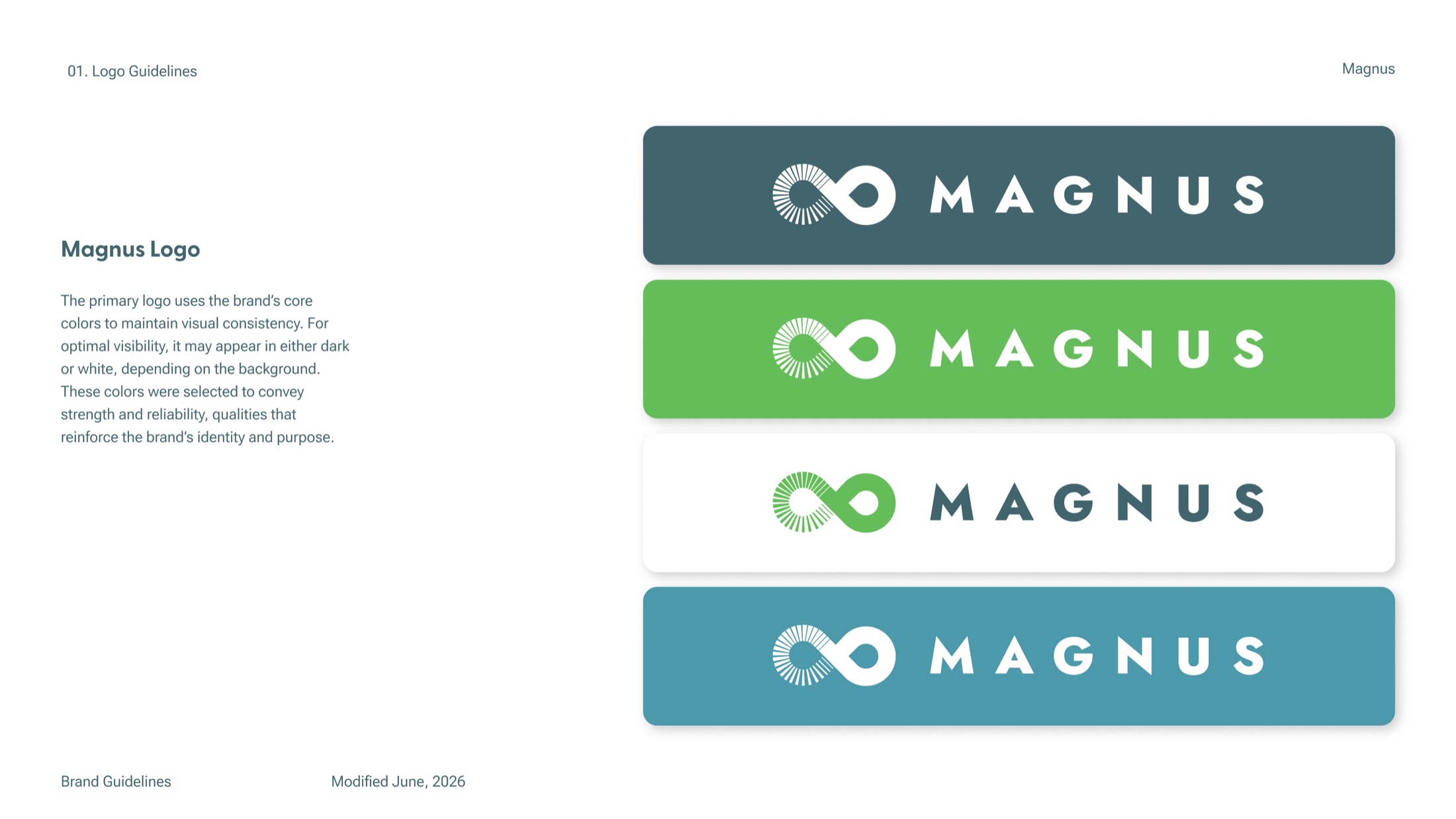 Magnus logo colourways